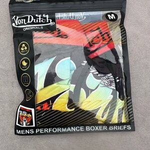 Von Dutch Men's Boxer Briefs - Red, Yellow, Black